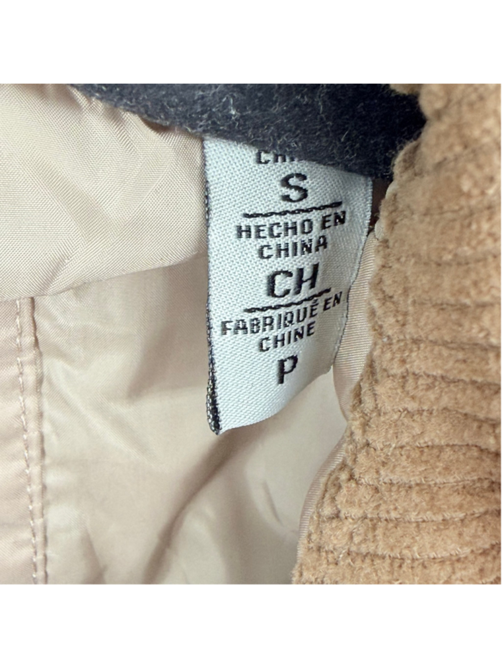 Women's Levi Strauss & Co. Quilted Puffer Jacket Small Beige Tan White Tab - Picture 6 of 16